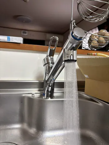 茨城県土浦市のお客様の水栓工事