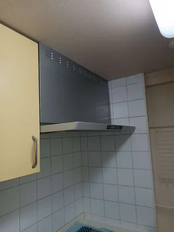 東京都日野市のお客様のレンジフード交換工事