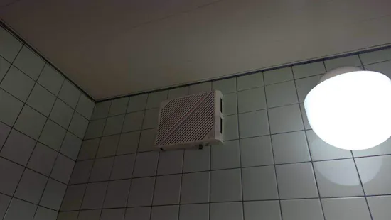 工事前　山梨県南都留郡山中湖村のお客様の浴室換気乾燥暖房機工事