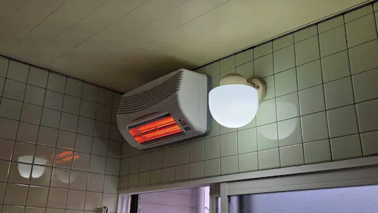 工事後　山梨県南都留郡山中湖村のお客様の浴室換気乾燥暖房機工事