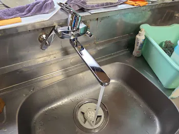 栃木県日光市のお客様のキッチン水栓交換工事