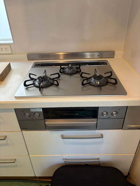 工事後　三重県桑名市のお客様のビルトインコンロ+混合栓交換工事