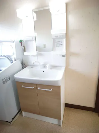 福島県いわき市のお客様の洗面化粧台工事