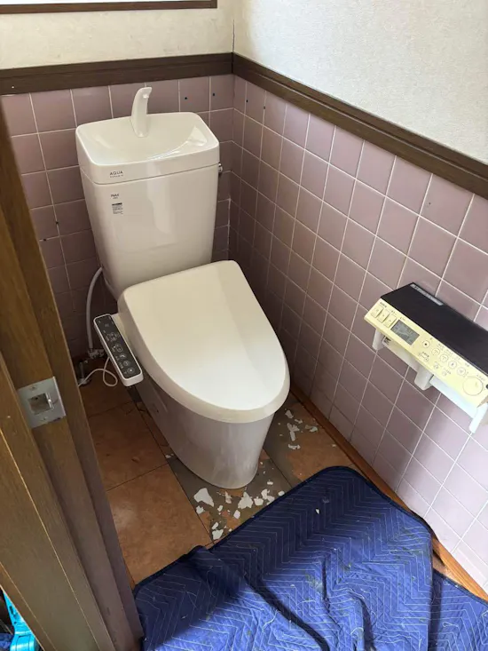 工事後　三重県いなべ市のお客様のトイレ工事