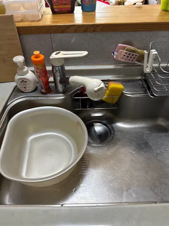 静岡県磐田市のお客様のキッチン水栓工事　具体的な工事内容2