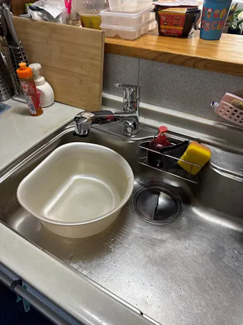 静岡県磐田市のお客様のキッチン水栓工事　具体的な工事内容1