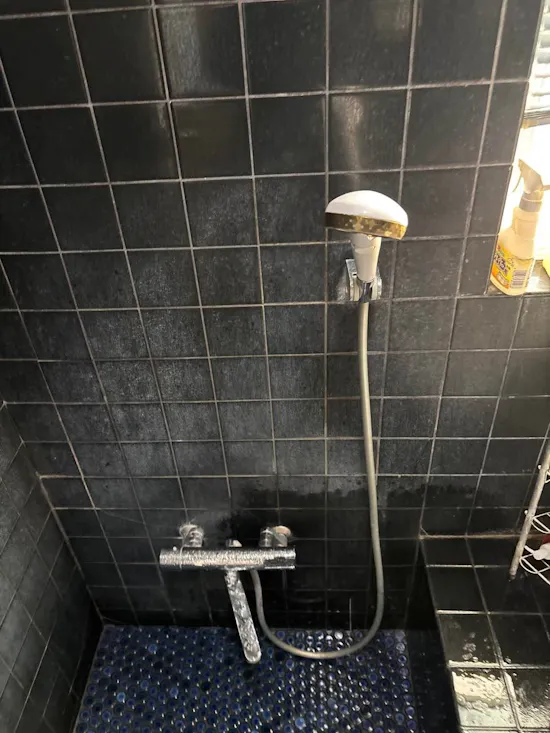 工事前　群馬県佐波郡のお客様の浴室混合栓交換工事