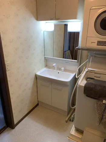 埼玉県加須市のお客様の洗面化粧台工事