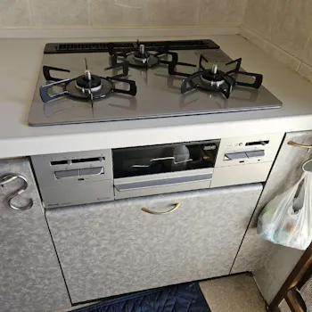 神奈川県横須賀市のお客様のビルトインコンロ・ガスコンロ工事