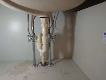 愛知県愛知県名古屋市南区のお客様の洗面水栓工事　具体的な工事内容2