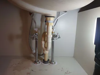 愛知県愛知県名古屋市南区のお客様の洗面水栓工事　具体的な工事内容1