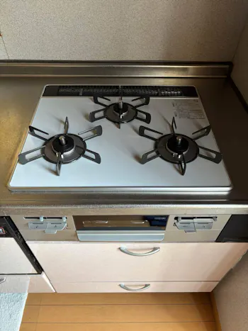 茨城県つくば市のお客様のビルトインコンロ・ガスコンロ工事