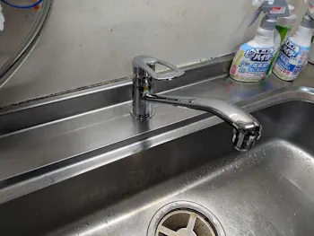 静岡県清水市のお客様のキッチン水栓交換工事