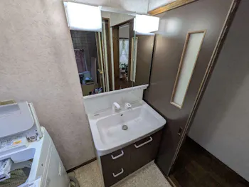 静岡県沼津市のお客様の洗面化粧台交換工事