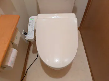 静岡県静岡市清水区のお客様の温水洗浄便座工事