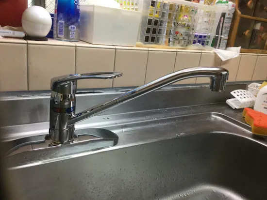 工事後　東京都青梅市のお客様の水栓工事