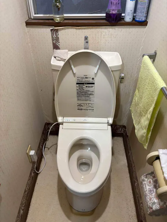 工事後　茨城県稲敷郡阿見町のお客様の便座交換工事