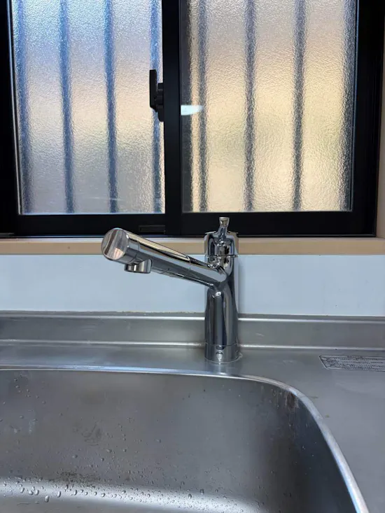 工事後　埼玉県北本市のお客様のキッチン水栓交換工事