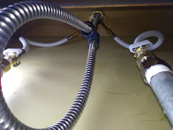 東京都福生市のお客様の洗面水栓工事　具体的な工事内容2