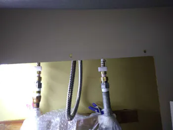 東京都福生市のお客様の洗面水栓工事　具体的な工事内容1