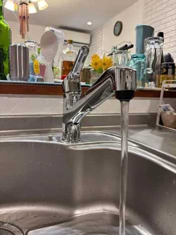 茨城県下妻市のお客様のキッチン水栓工事