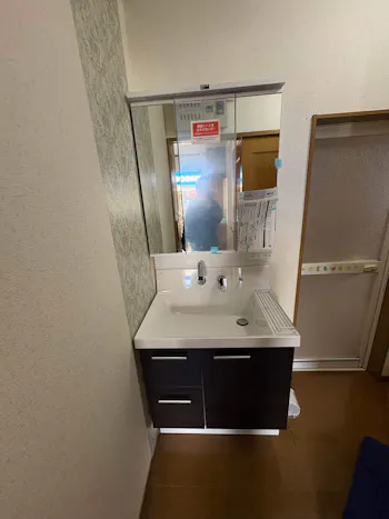 埼玉県川越市のお客様の洗面化粧台工事