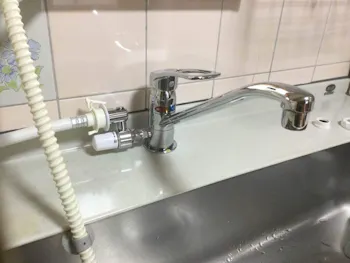 東京都羽村市のお客様のキッチン水栓・止水栓交換工事