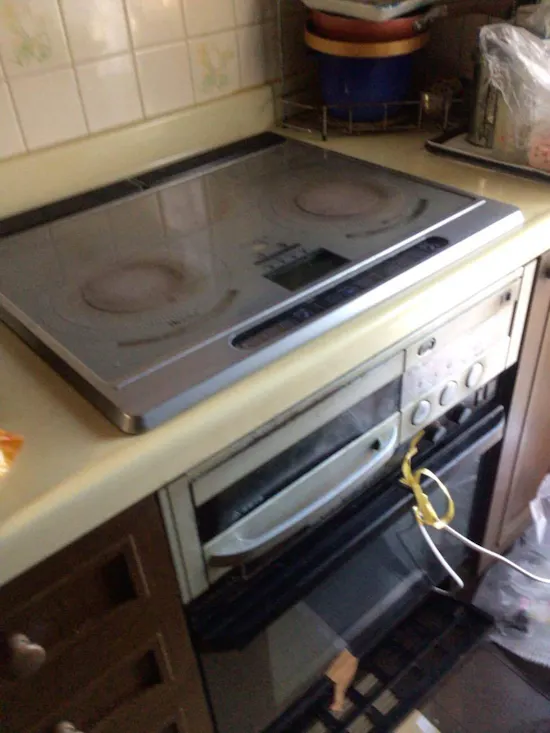 工事前　神奈川県緑区のお客様のビルトインコンロ・ガスコンロ工事