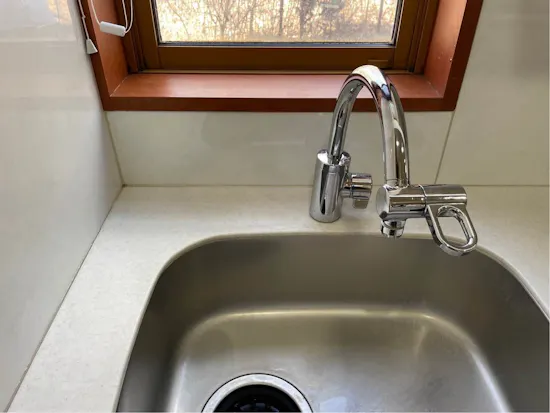 工事前　長野県北佐久郡軽井沢町のお客様の水栓工事