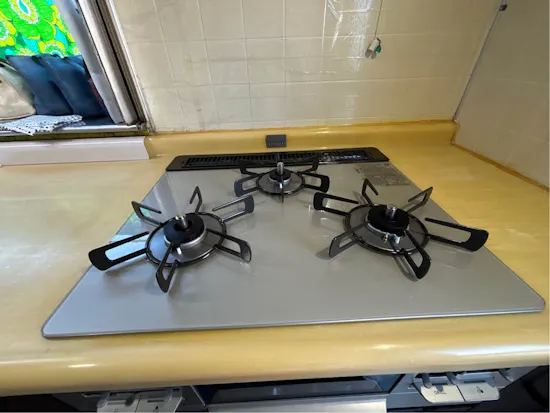 工事後　群馬県高崎市のお客様のビルトインコンロ・ガスコンロ工事