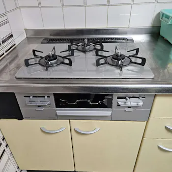 神奈川県逗子市のお客様のビルトインコンロ・ガスコンロ工事