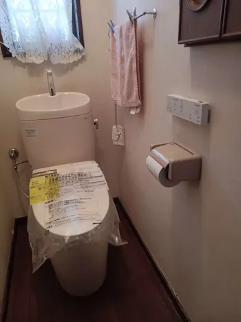 東京都羽村市のお客様のトイレ交換工事　具体的な工事内容1