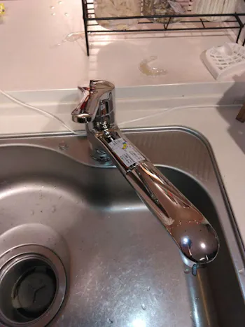 東京都東久留米市のお客様のキッチン水栓工事