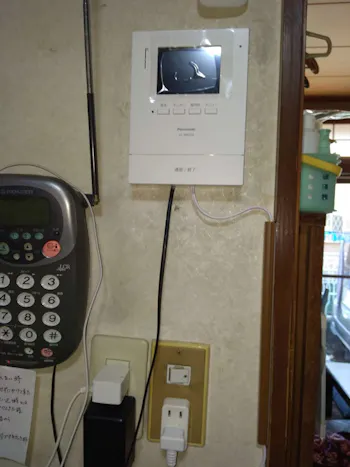 東京都西多摩郡瑞穂町のお客様のTVドアホン交換工事