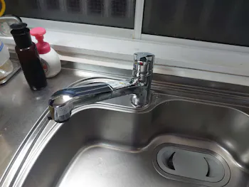 愛知県みよし市のお客様のキッチン水栓工事