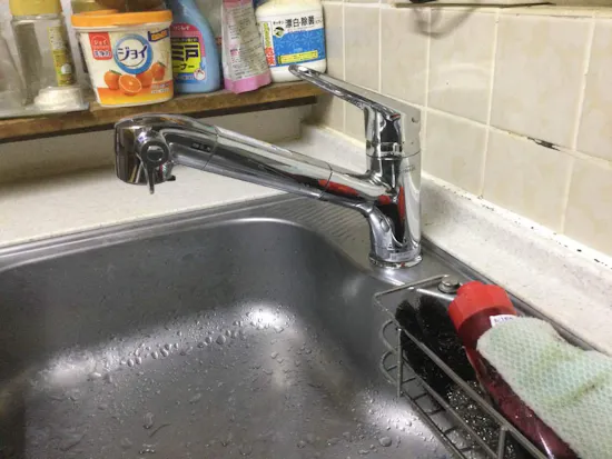 工事後　東京都青梅市のお客様のキッチン水栓交換工事