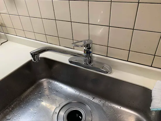 工事後　埼玉県行田市のお客様の水栓工事