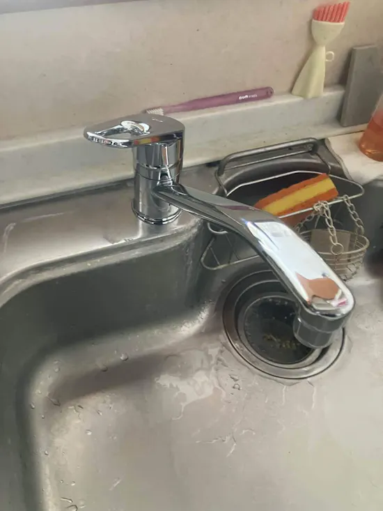 工事後　埼玉県本庄市のお客様のキッチン水栓工事