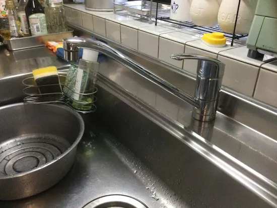 工事前　東京都羽村市のお客様のキッチン混合栓交換工事