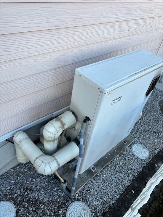 工事前　群馬県高崎市のお客様の石油給湯器工事