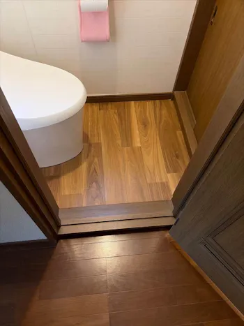 千葉県茂原市のお客様のアメージュ便器・床張り替え工事