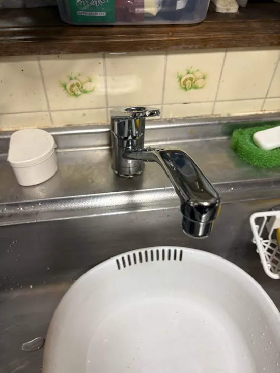 工事後　埼玉県久喜市のお客様の水栓工事