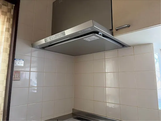 工事後　千葉県長生郡長生村のお客様のレンジフード交換工事