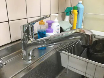 東京都青梅市のお客様のキッチン水栓交換工事