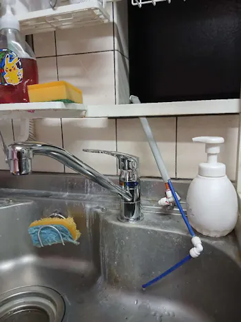 茨城県稲敷郡阿見町のお客様のキッチン水栓交換工事