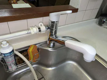 静岡県静岡市清水区のお客様のキッチン水栓工事