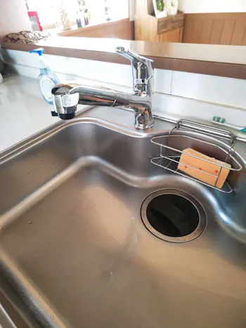 福島県いわき市のお客様のキッチン水栓工事