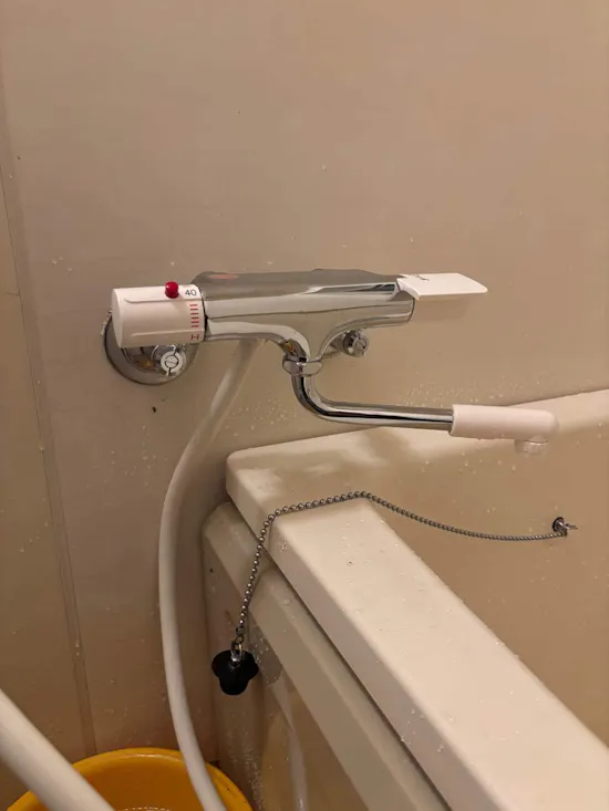 工事後　茨城県桜川市のお客様の浴室水栓交換工事