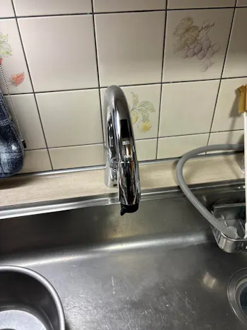 群馬県高崎市のお客様のキッチン水栓工事