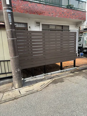 埼玉県北葛飾郡松伏町のお客様の目隠しフェンス工事